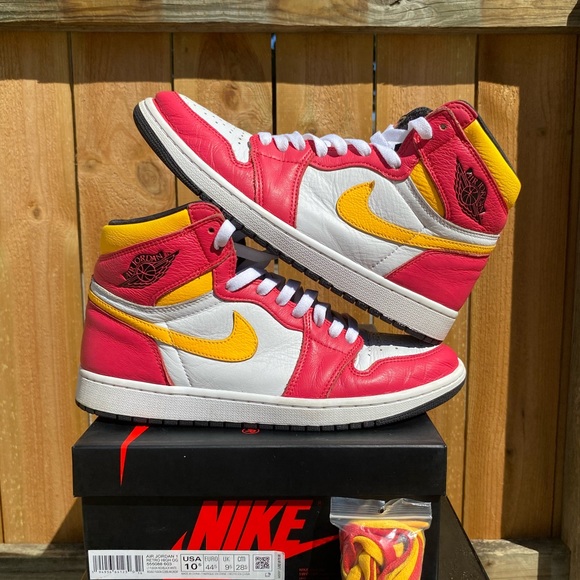 Jordan 1 High Retro Fusion Size 10.5 Mens Shoes are Pre Loved OG Box - Picture 2 of 7